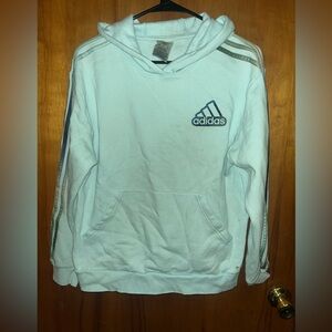 Adidas baby blue Hoodie with Logo